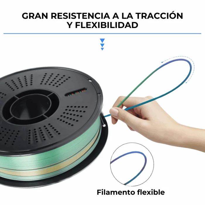 SILK Rainbow 3 Silk Filamento PLA FREMOVER CON CAJA  x1kg