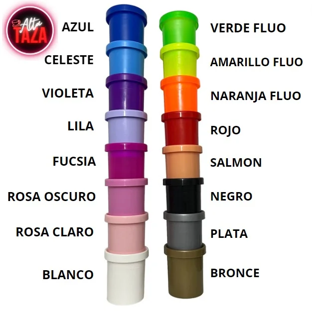 AMARILLO FLUO ALTA TAZA interior de taza para impresión 3d con borde polimero AT