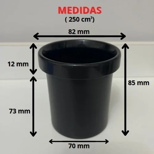 PLATA ALTA TAZA interior de taza para impresión 3d con borde polimero AT