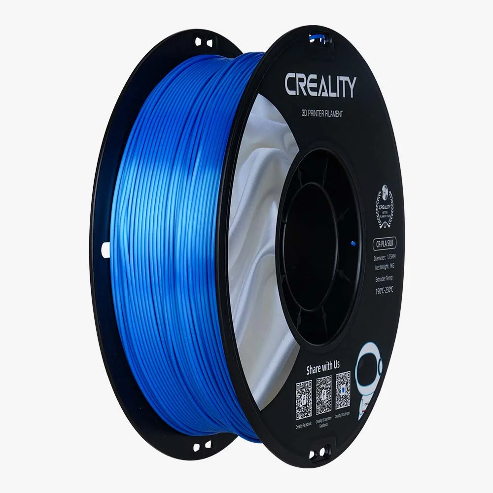 AZUL CR-Silk Blue 1.75 1KG CREALITY Filamento 3D 1.75 1KG 3301120006