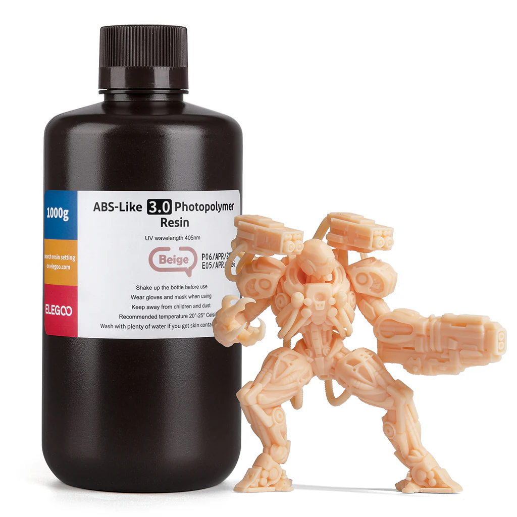BEIGE ABS V3.0 RESINA ELEGOO 1KG 50.103.0195