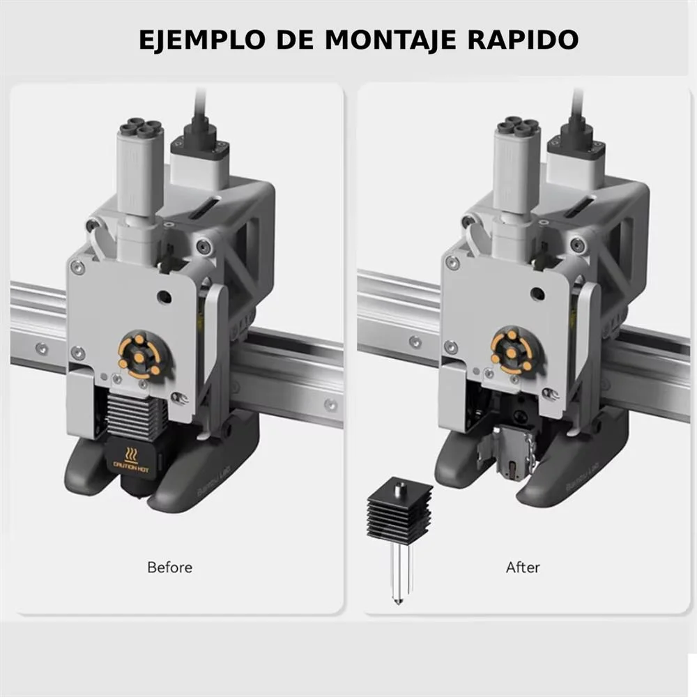 0.4 Hotend Bambulab A1 de acero endurecido original (A1 Series) FAH019 C3