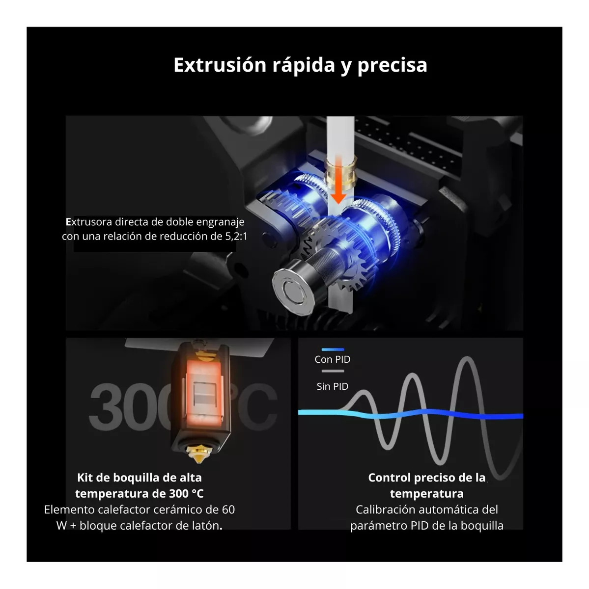 Neptune 4max 420x420x480mm Klipper 500mms Impresora 3D FDM ELEGOO