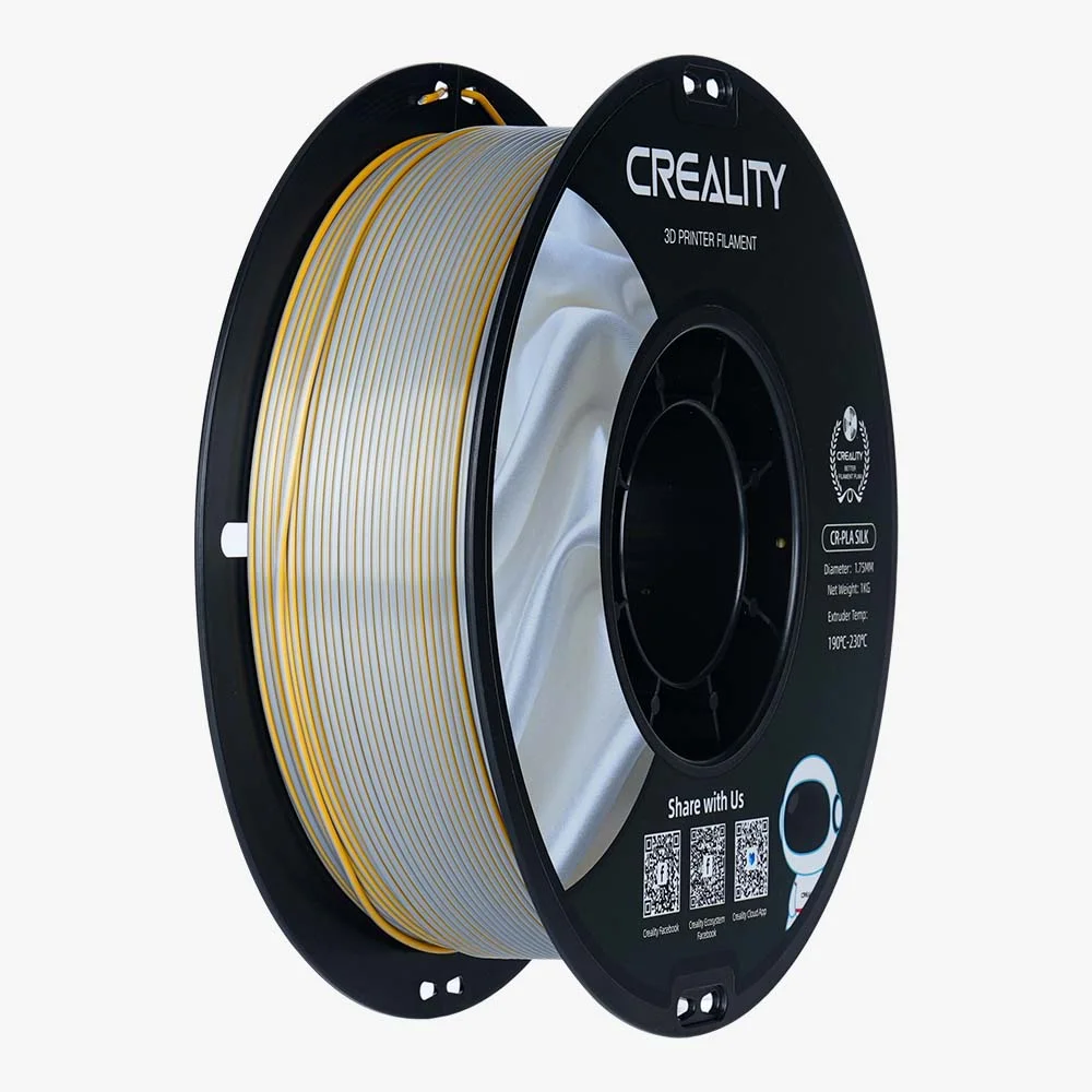 ORO PLATEADO CR-Silk Gold-Silver 1.75 1KG CREALITY Filamento 3D 1.75 1KG 3301120012