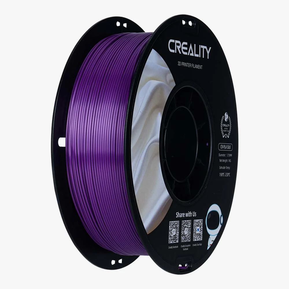 PURPURA CR-Silk Purple 1.75 1KG CREALITY Filamento 3D 1.75 1KG 3301120005